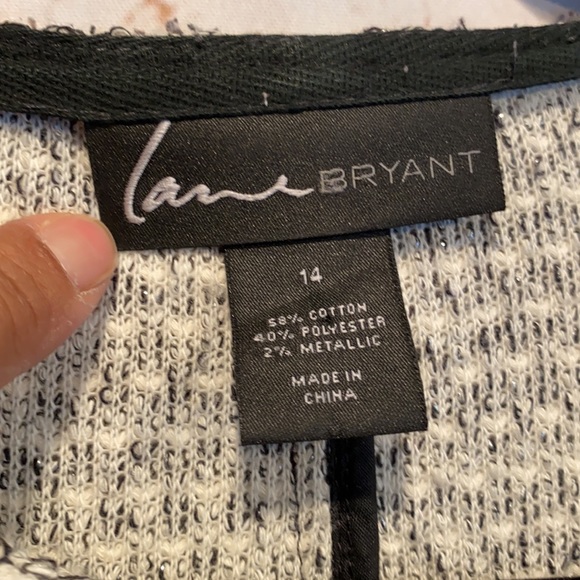 Lane Bryant asymmetrical zipper jacket casual 14 - Picture 3 of 8